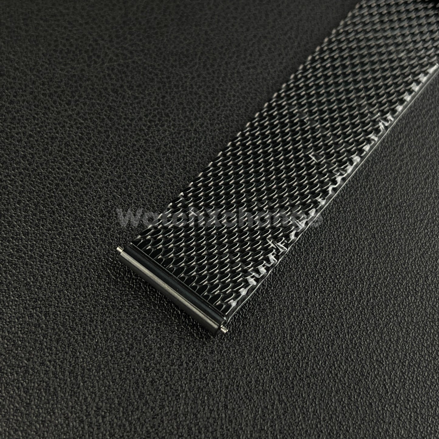 Black Milanese Mesh Watch Strap Band Steel Metal Quick Release 18mm - 24mm