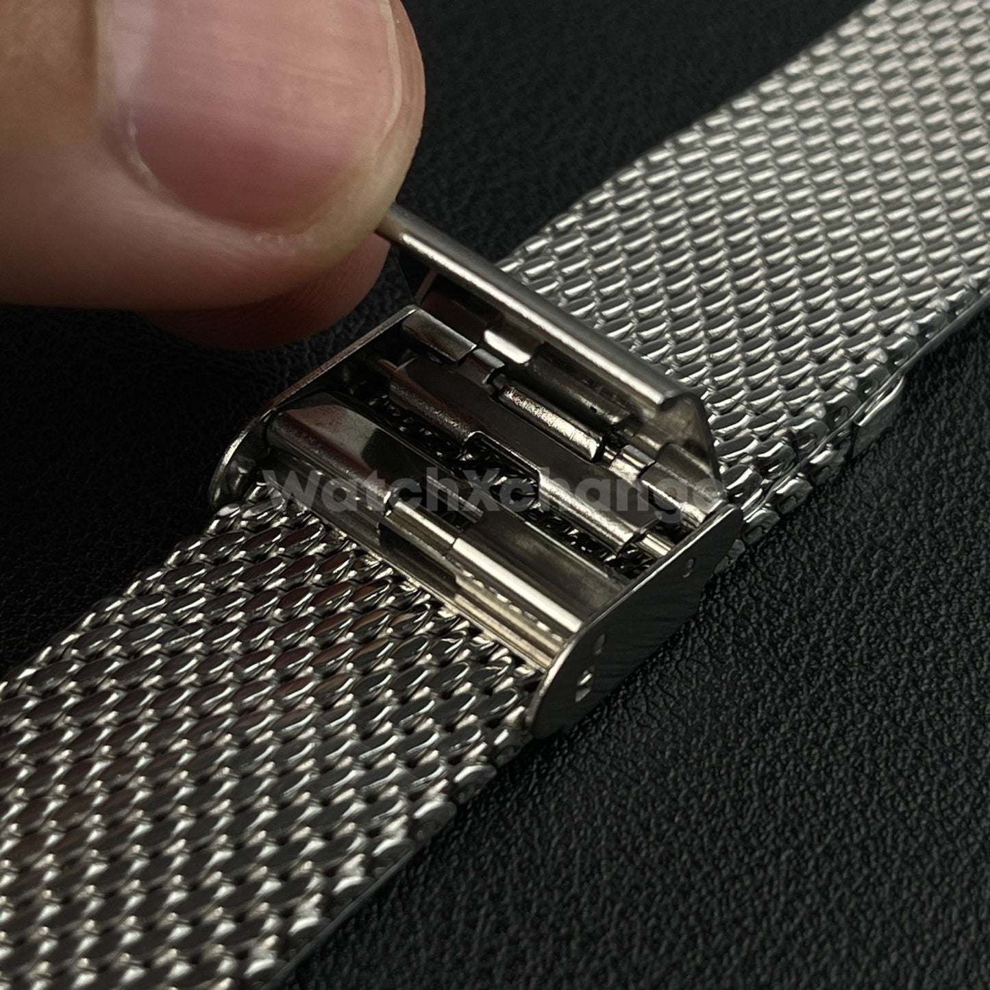 Silver Milanese Mesh Watch Strap Band Stainless Metal Quick Release 18mm - 24mm