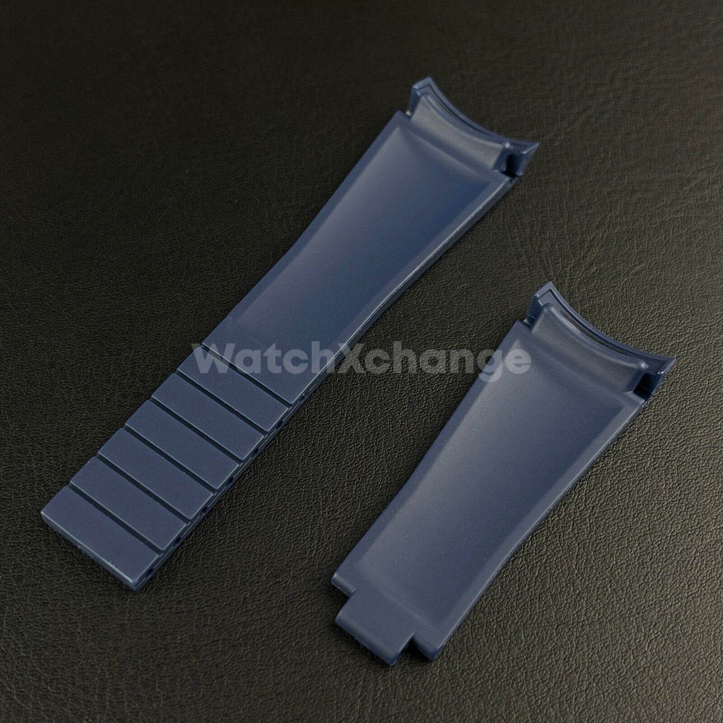 Blue Rubber Strap Rolex Submariner GMT Master Deployment Clasp Oysterflex 20mm