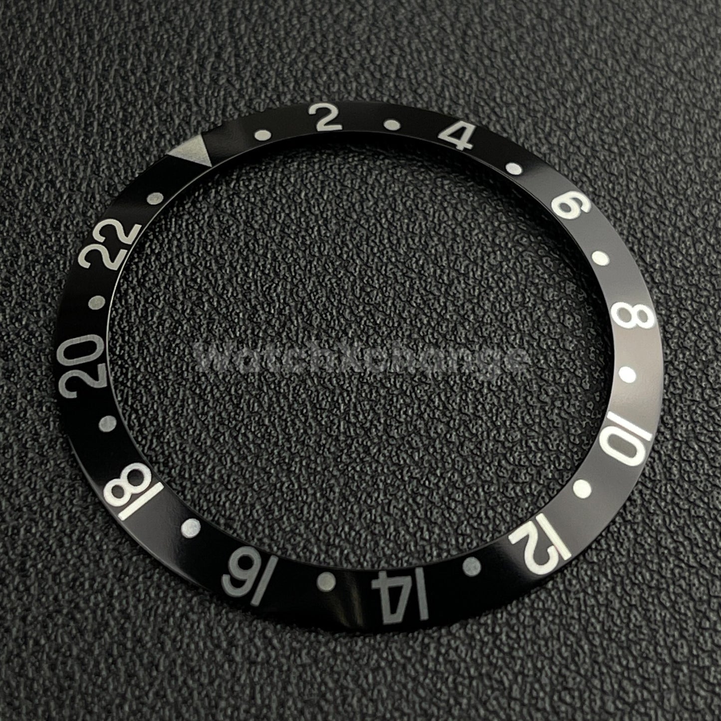 Black & Silver 37.5mm Aluminium Watch Bezel Insert for Rolex 16610 Seiko
