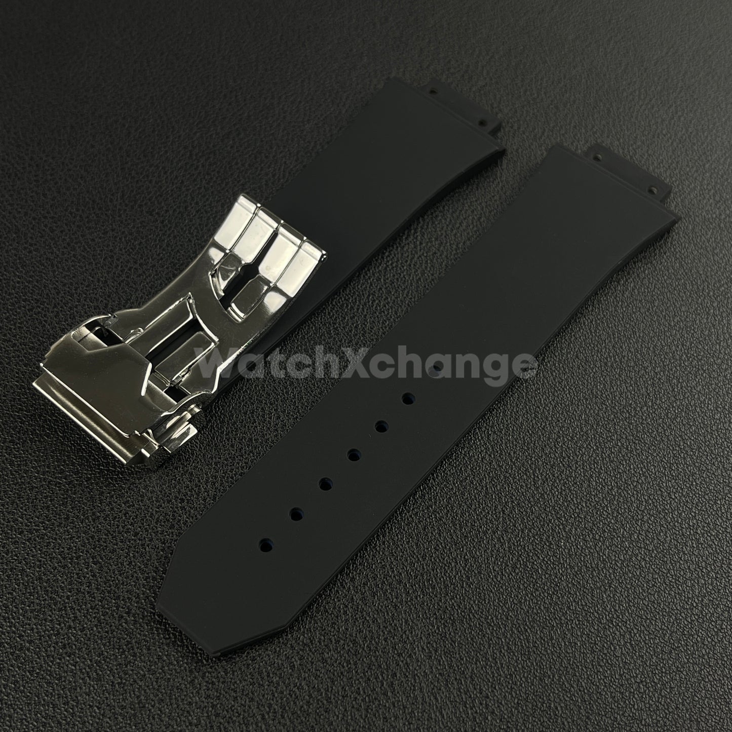 Blue Rubber Silicone Watch Strap Waterproof Band 27*17mm Fit HUBLOT BIG BANG