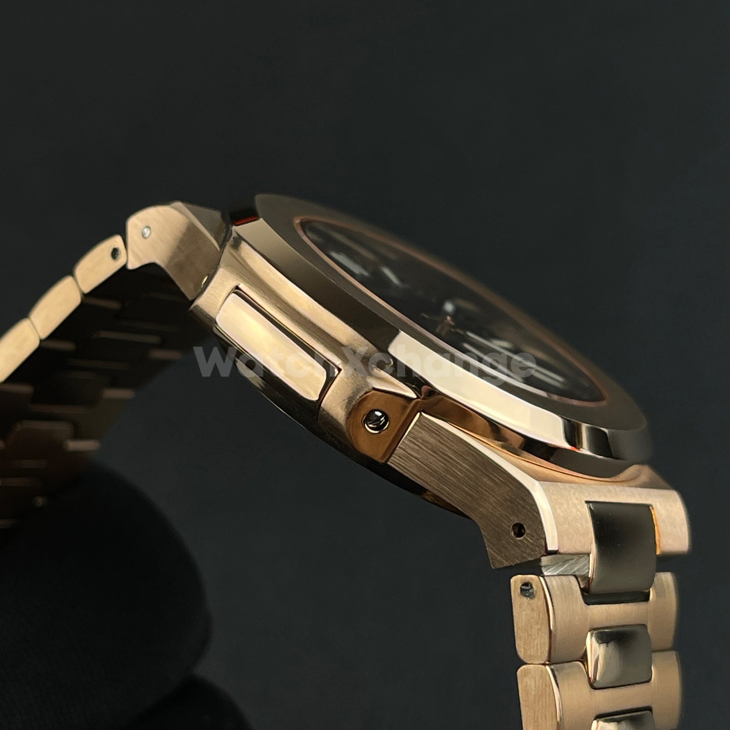 Rose Gold Nautilus Style Seiko Watch NH38 Automatic Movement