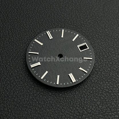 28.5mm Black Vertical Line Texture Watch Dial for SEIKO NH35 NH36 Movement
