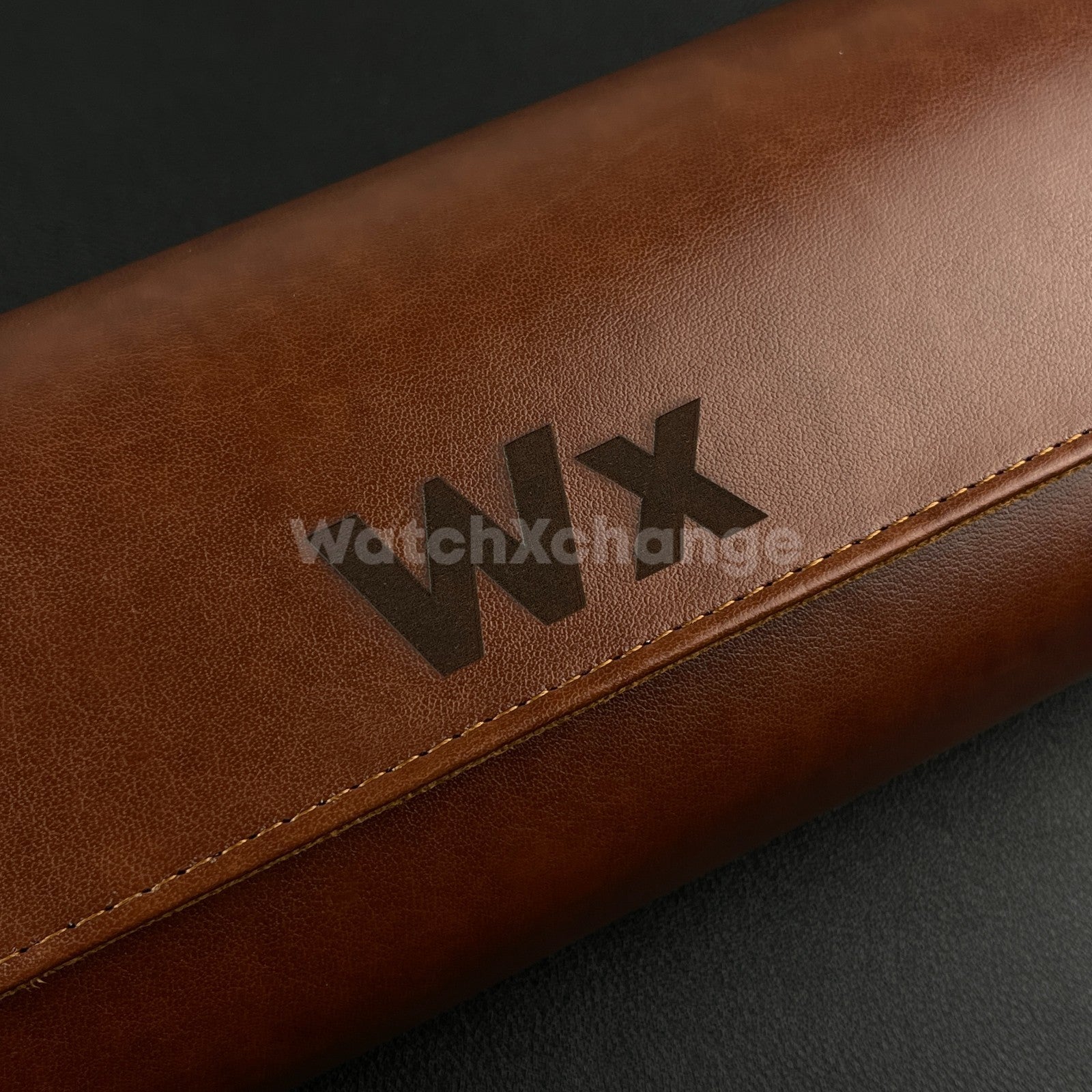 Brown Luxury Watch Storage Case Portable Travel Leather Watch Handmade Case