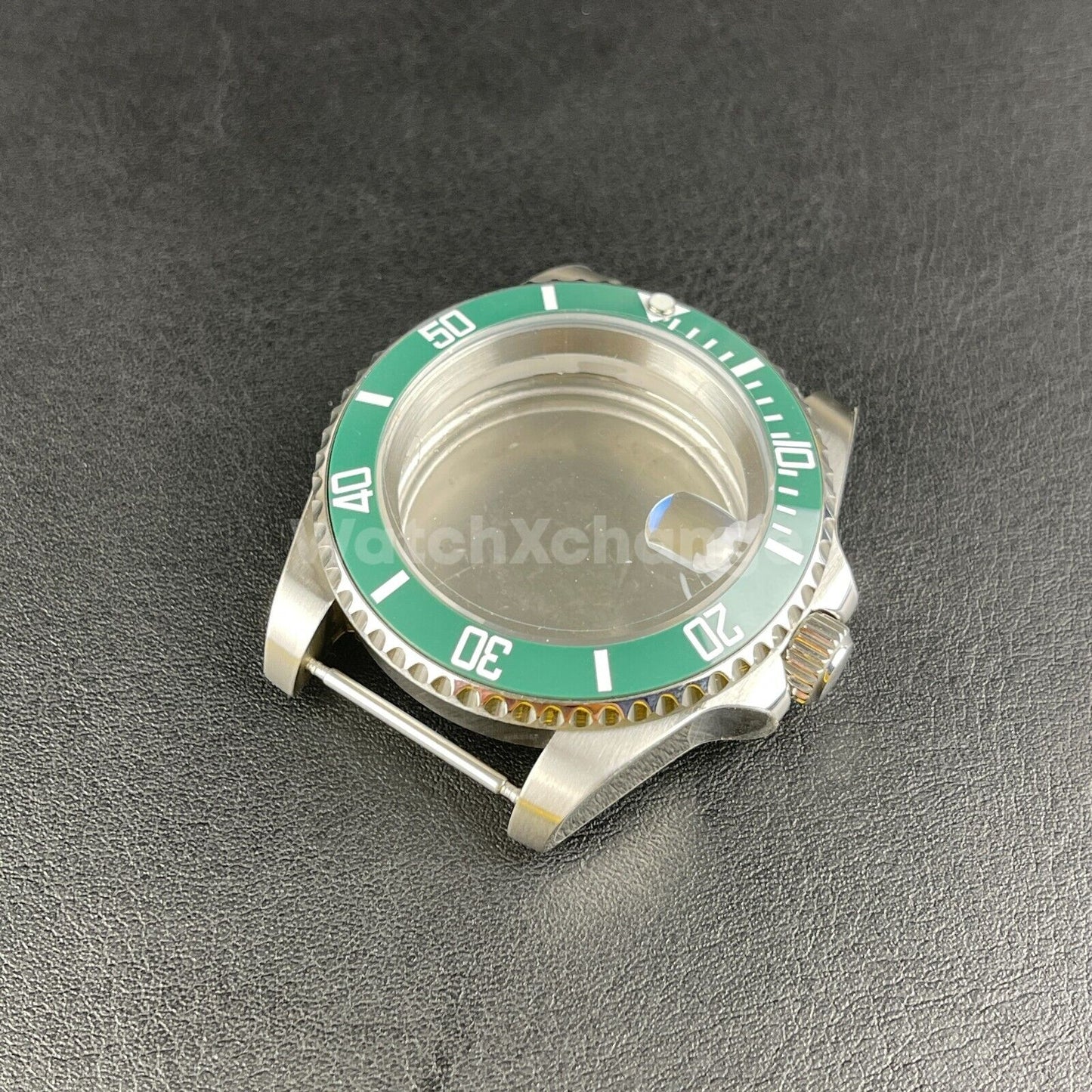 Diver 40mm SUB Watch Case fit NH35A NH36 10ATM Silver Colour Solid Back Sapphire