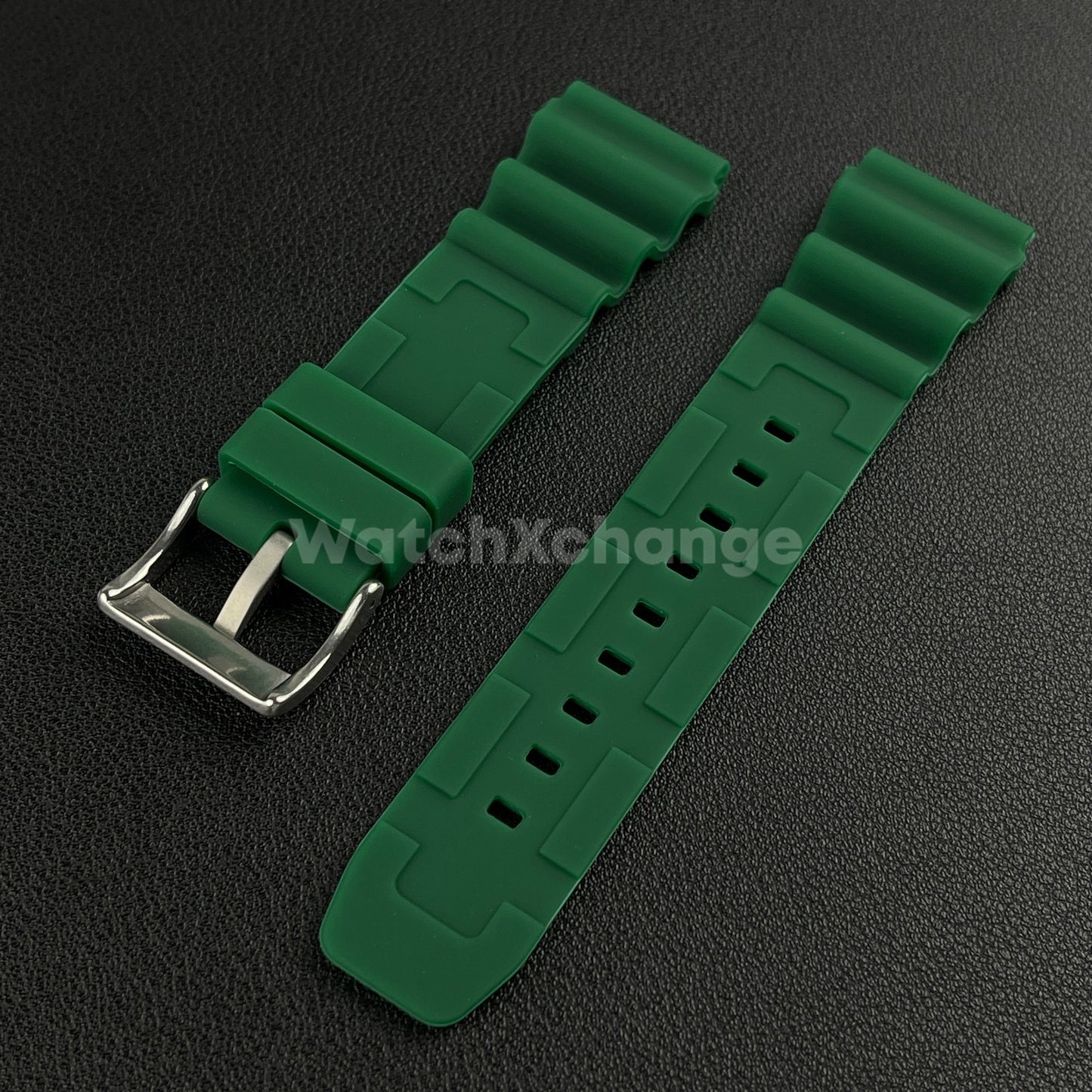 Green Rubber Watch Strap Band For Rolex Seiko SKX007 Citizen Universal 20/22mm