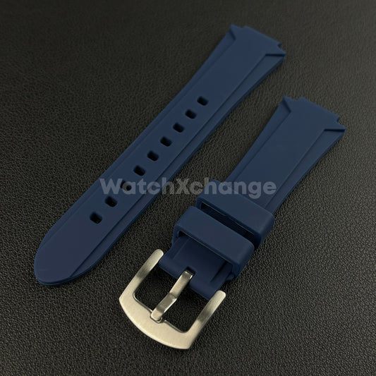 Blue Rubber Watch Band Strap For Timex Tide Compass T2N721 T2N720 TW2V22200
