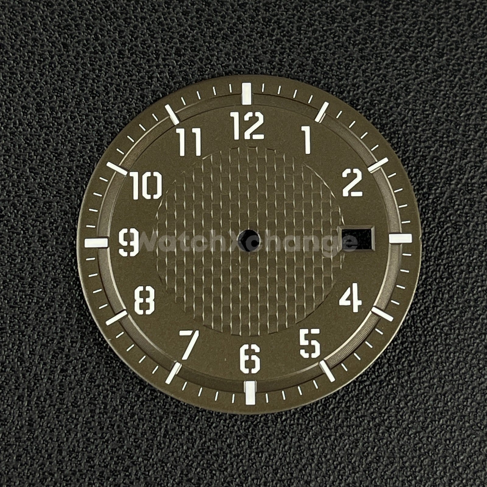 34mm Brown Watch Dial for Seiko NH35A Automatic Movement Parts