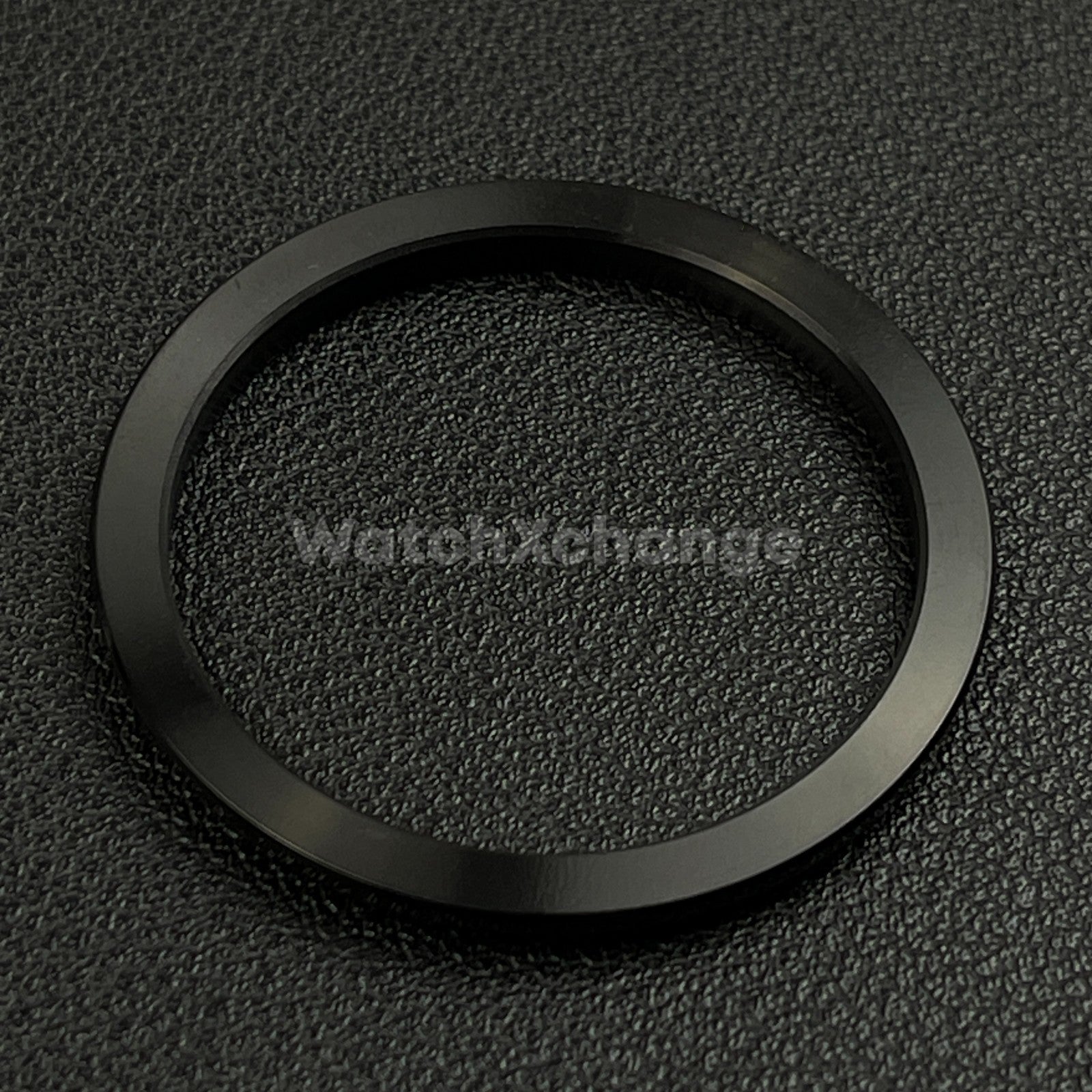 Black Curved Polished Stainless Steel Watch Bezel Insert Ring 36mm 39mm