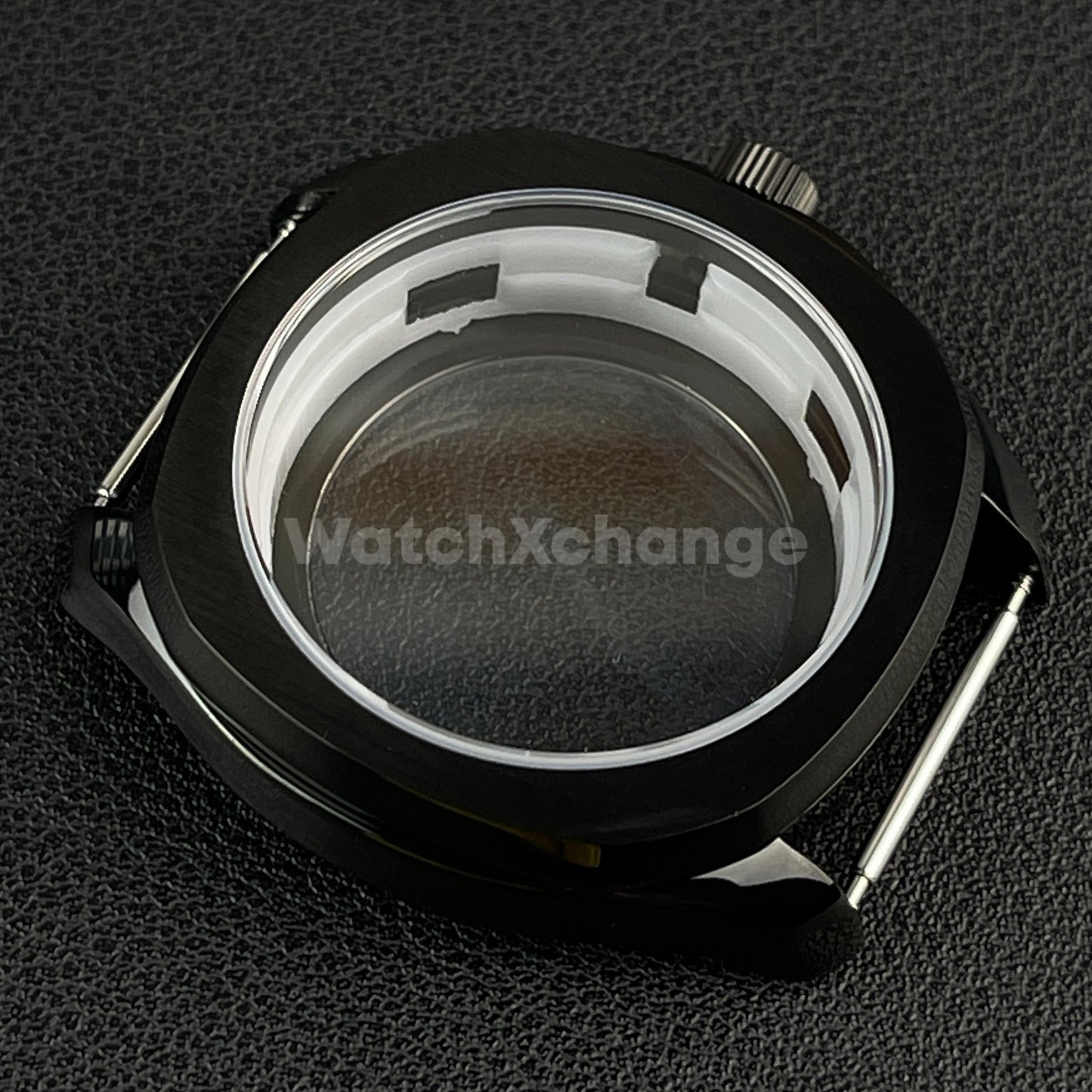40mm Black Stainless Steel Watch Case For Japanese NH35 NH36 NH38