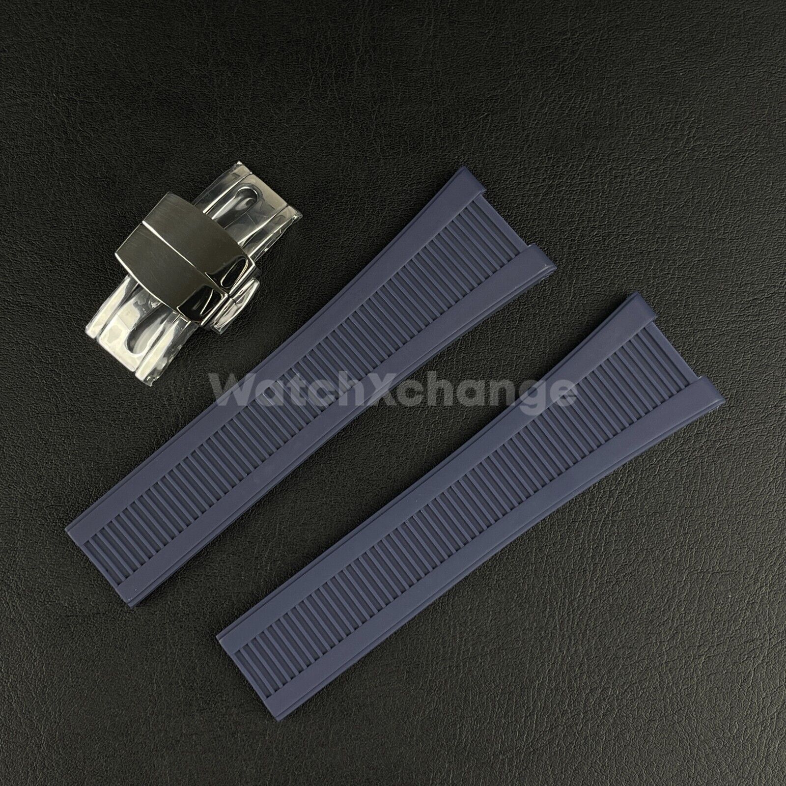 Blue Silicone Watch Band Fit for Patek Philippe Nautilus 5711/5712/5980 Strap