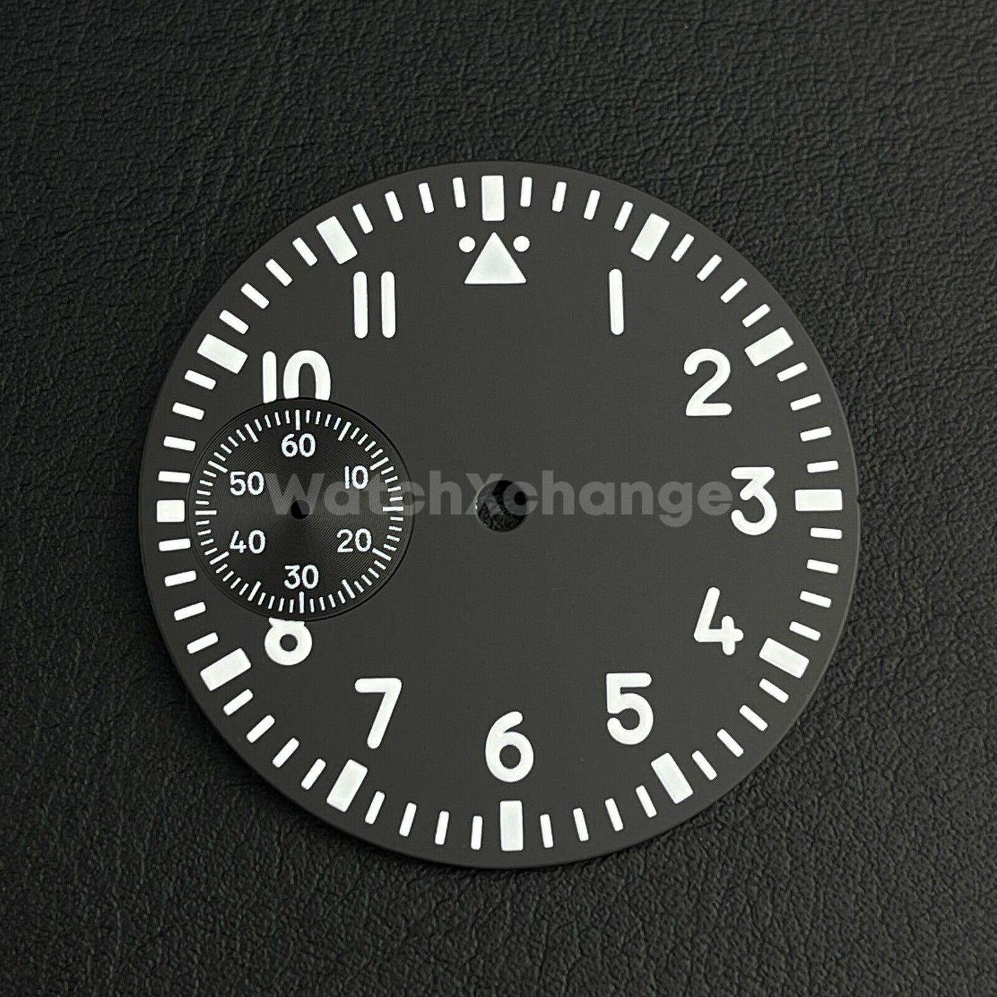 37mm Black Watch Dial Green Luminous For ETA6497 Seagull ST3600 Movement Part