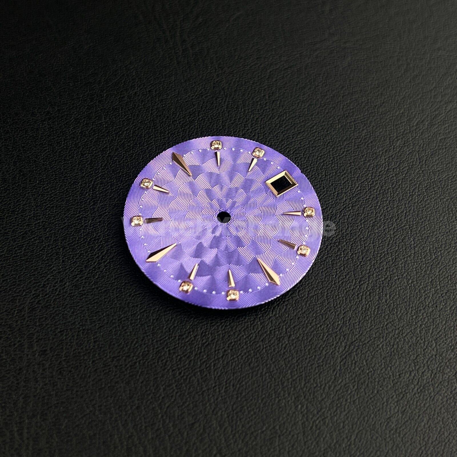 29mm Purple Watch Dial Face Radial Pattern Diamond Scale for NH35/36 Movements