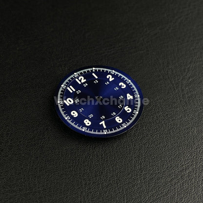 29mm Blue Watch Dial w/Green Luminous Replacement for NH35 Watch Movement Parts