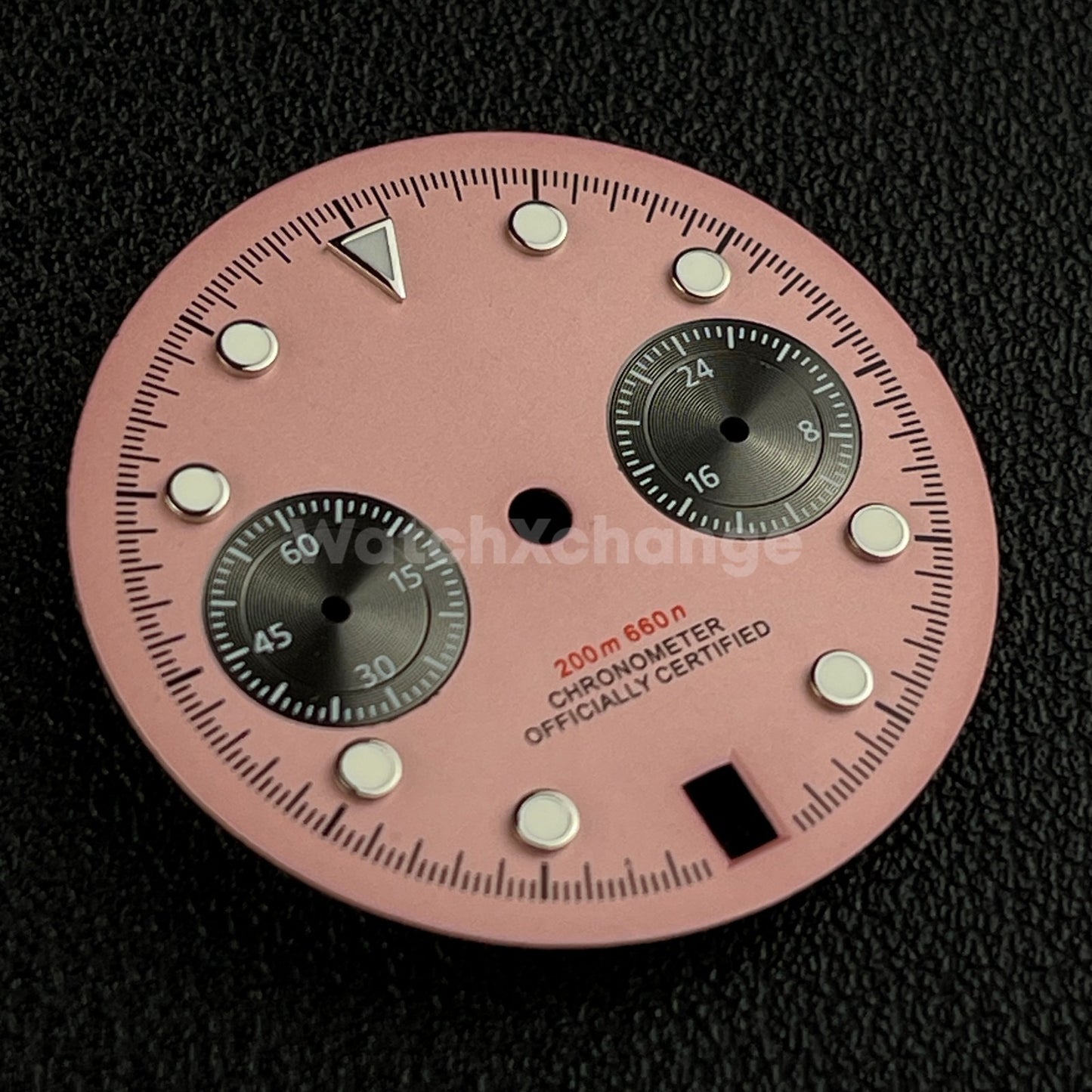 Pink 30mm Watch Dial Face Accessory for VK64 Quartz Movement