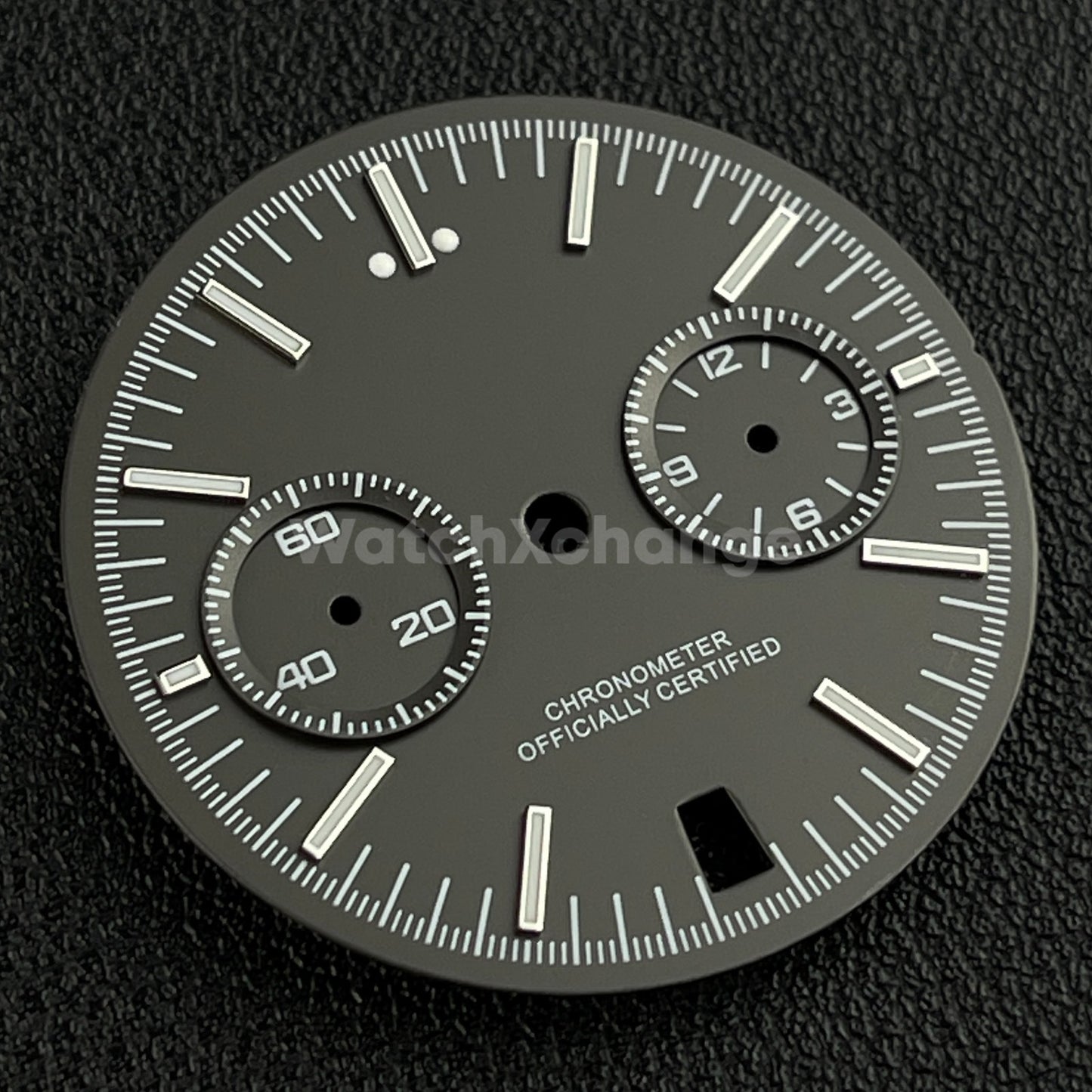Grey 31.5mm Modified Watch Dial Accessory for VK64 Quartz Movement
