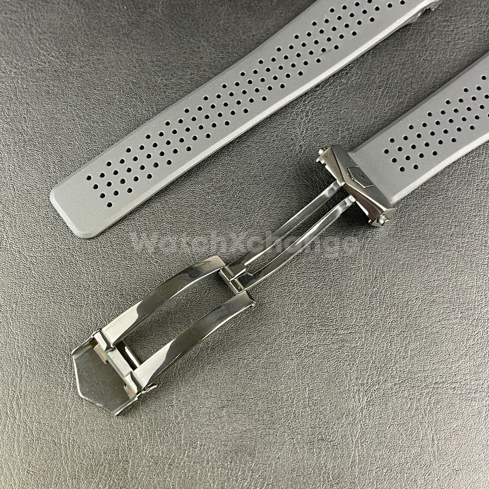 Rubber Silicone Watch Strap Band Mens Breathable Waterproof 24mm Fit TAG Heuer