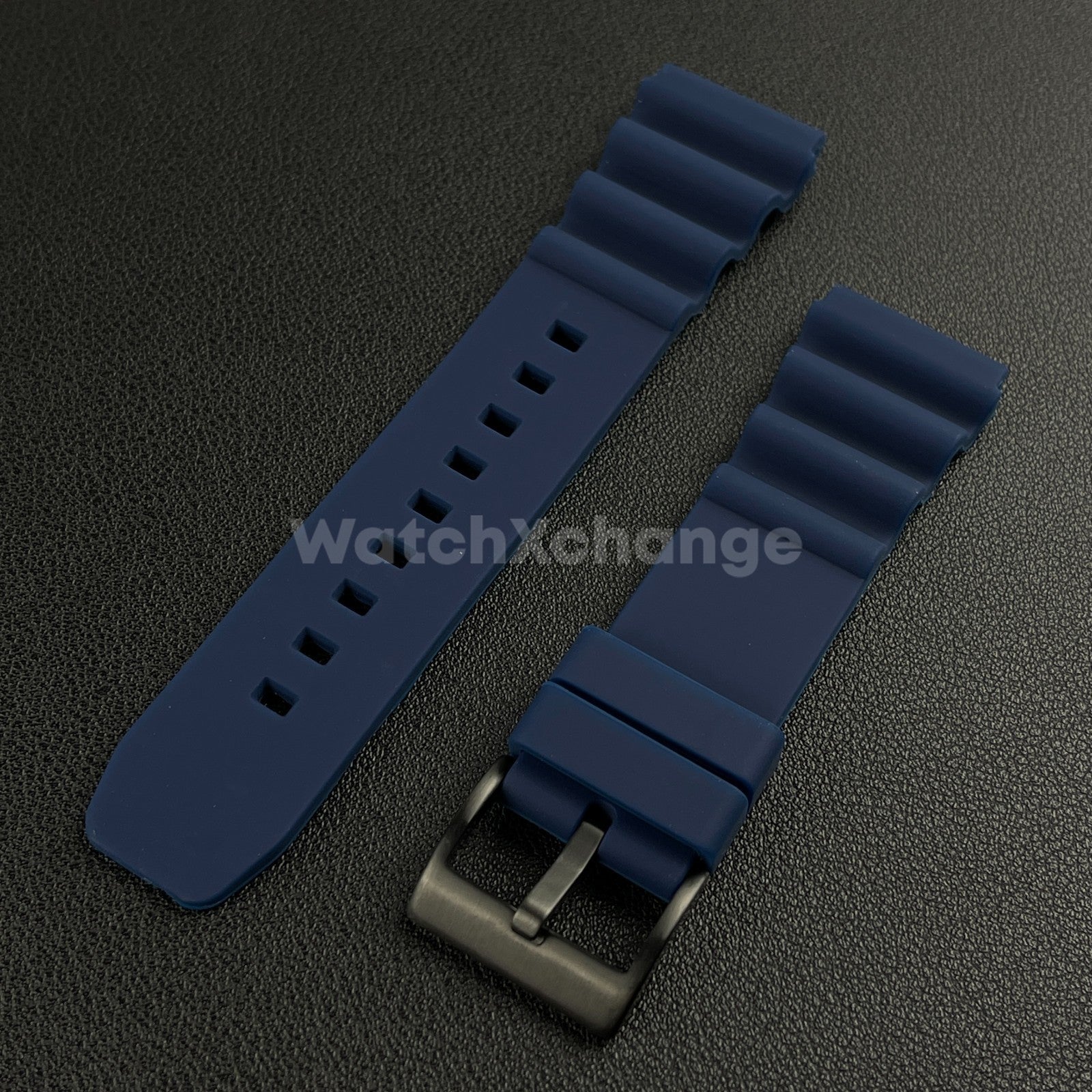Blue Rubber Watch Strap Band For Rolex Seiko SKX007 Citizen Universal 20/22mm