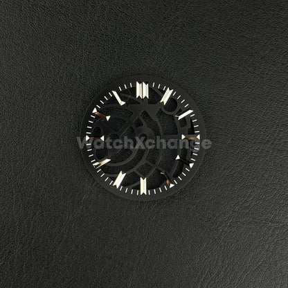 Black 29mm Skeleton Dial Face Fit For NH35 NH36 NH70 NH72 Movement Watch Part