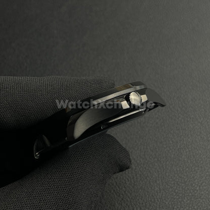 40mm Black Stainless Steel Watch Case For Japanese NH35 NH36 NH38