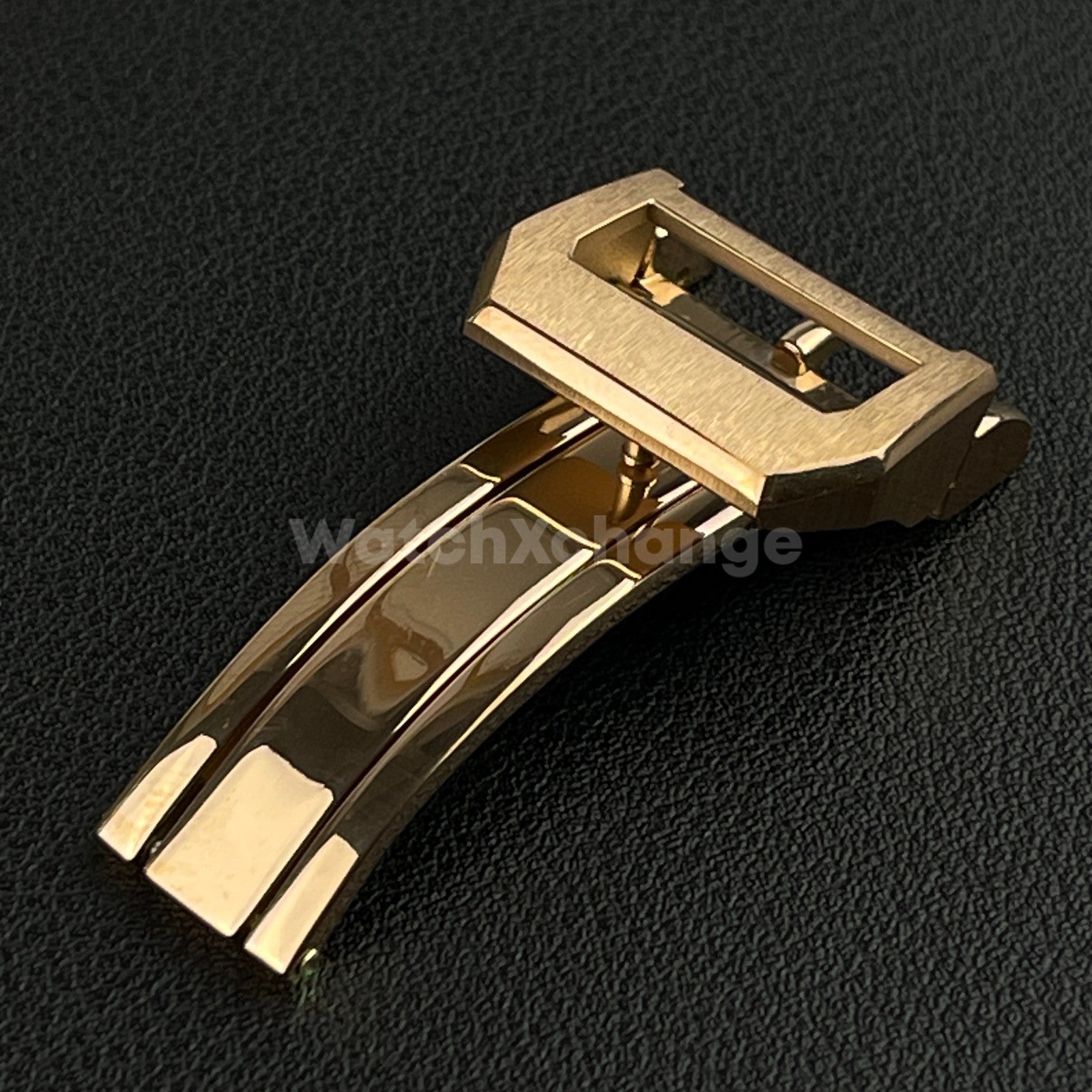 18mm Rose Gold Folding Deployment Buckle Clasp For IWC PILOT AQUATIMER