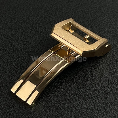 18mm Rose Gold Folding Deployment Buckle Clasp For IWC PILOT AQUATIMER