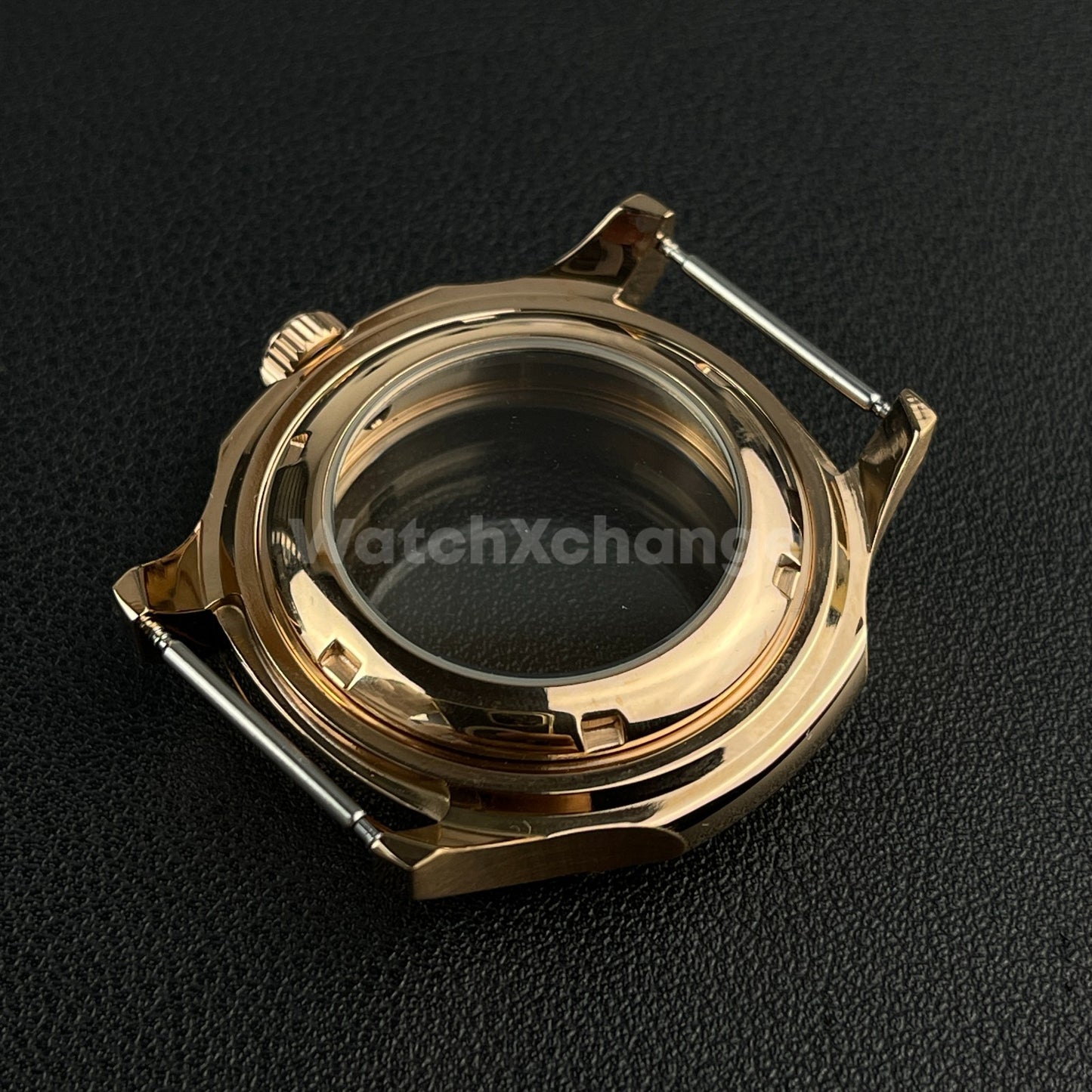 DEFECTIVE 42mm Rose Gold Stainless Steel Watch Case For NH35 NH36