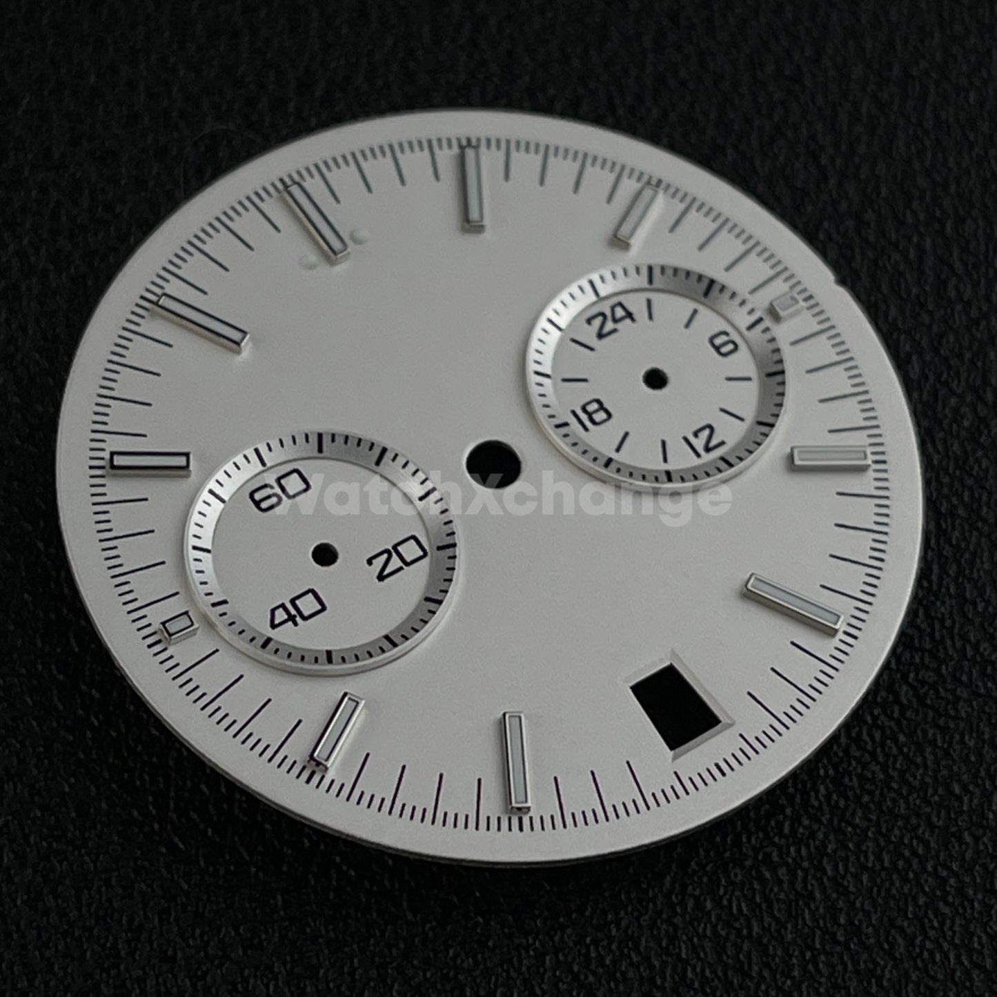 White 32.5mm Modified Watch Dial Accessory for VK64 Quartz Movement