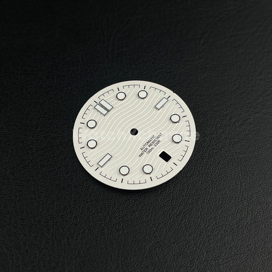 31.7mm White Watch Dial for SEIKO NH35 NH36 Watch Movement Parts