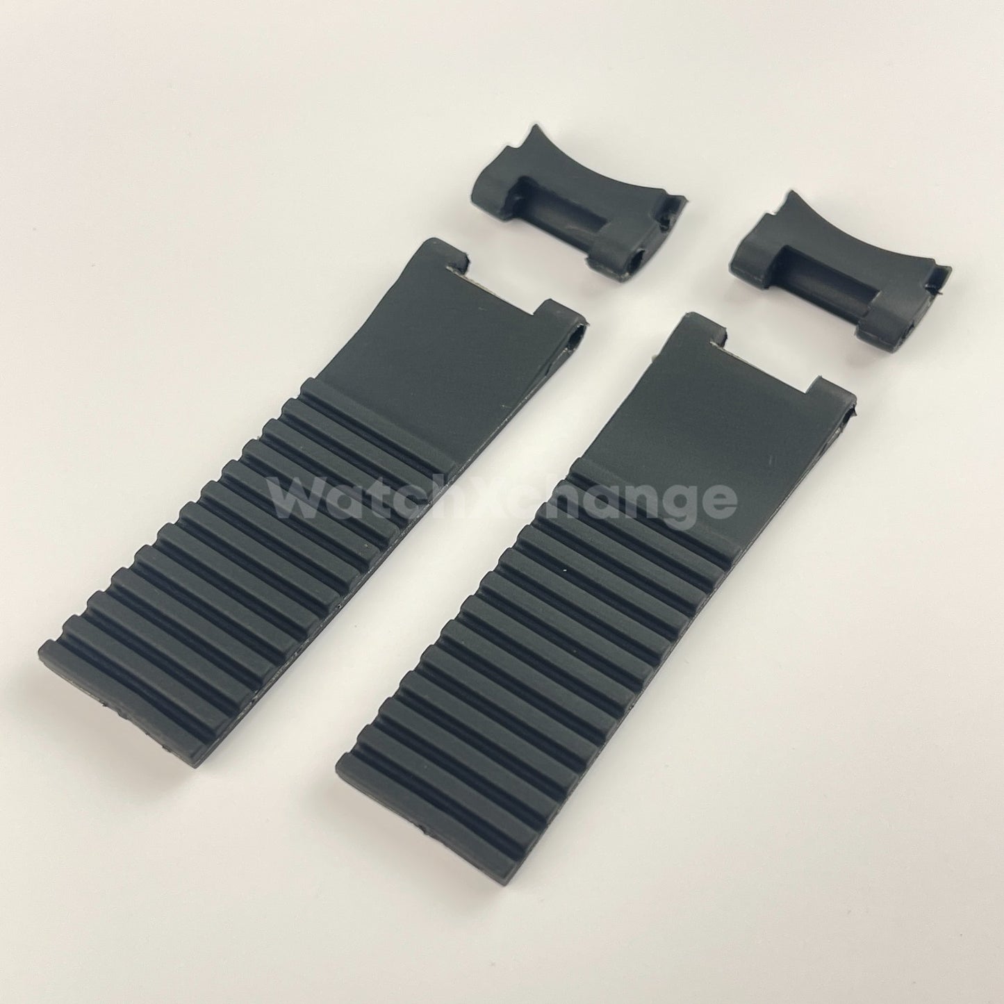 22mm Black Silicone/Rubber Band Strap For Ulysse Nardin 263 DIVER Watch