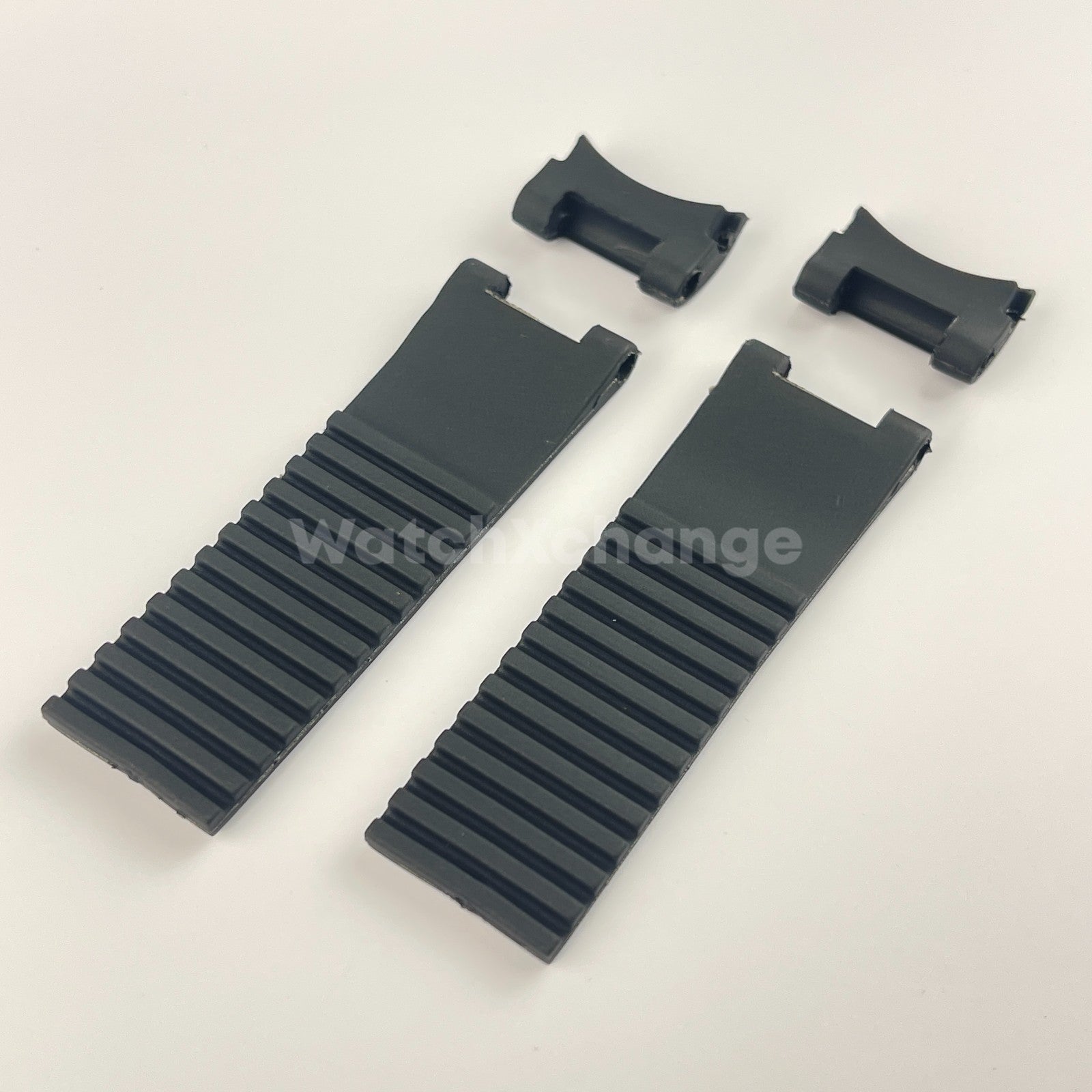 22mm Black Silicone/Rubber Band Strap For Ulysse Nardin 263 DIVER Watch