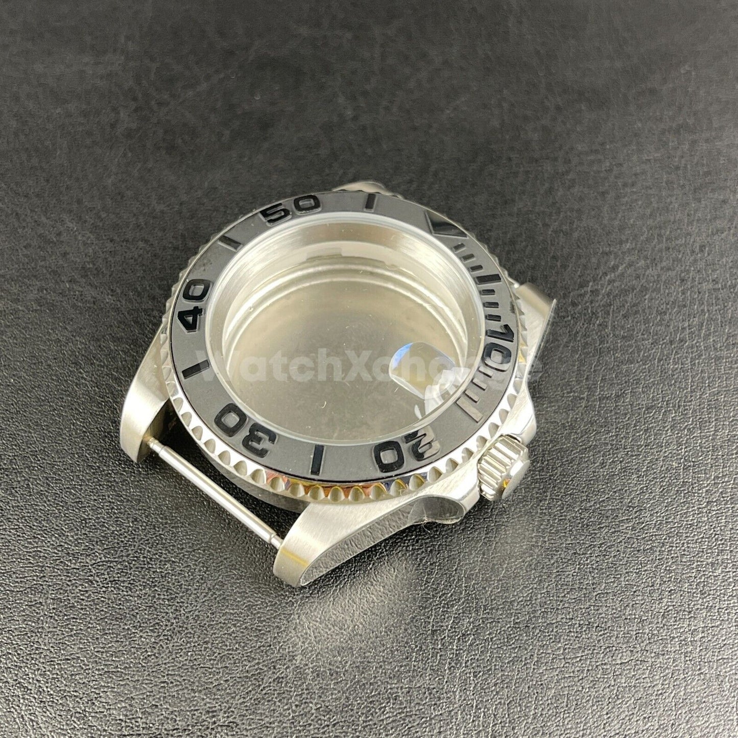 Diver 40mm SUB Watch Case fit NH35A NH36 10ATM Silver Colour Solid Back Sapphire