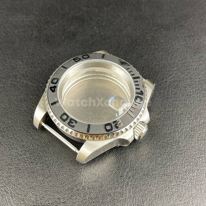 Diver 40mm SUB Watch Case fit NH35A NH36 10ATM Silver Colour Solid Back Sapphire