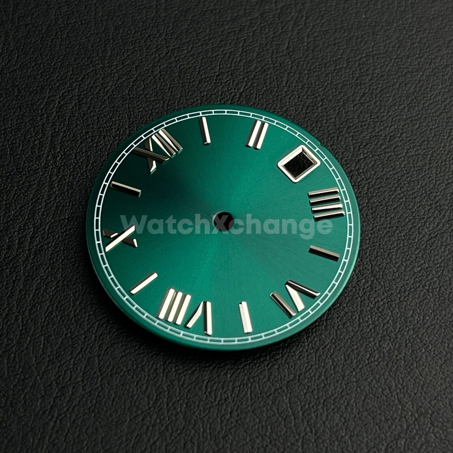 28.5mm Green & Silver Watch Dial for SEIKO NH35 NH36 Watch Movement