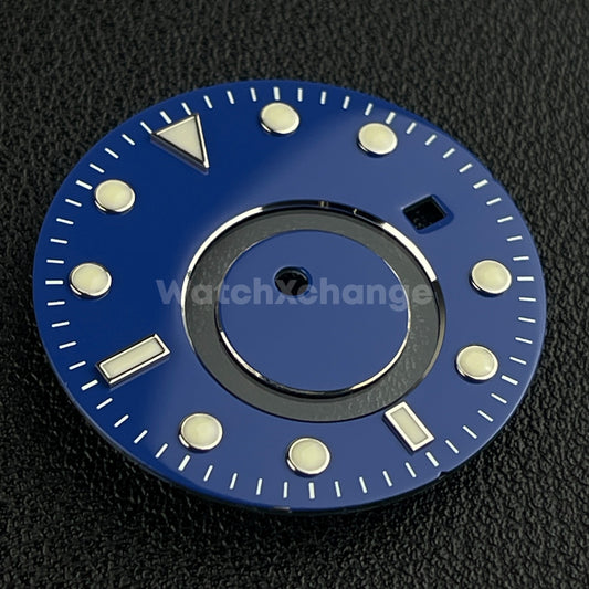 Blue 31.5mm Modified Watch Dial Face Accessory for Sea Gull 5833A Mingzhu DG583