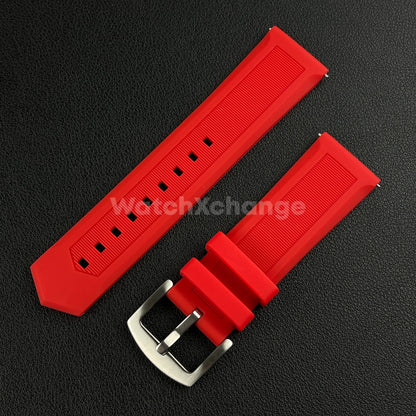 Red Silicone Watch Strap For TAG HEUER F1 Rubber 18 20mm 22mm 24mm Wrist Band