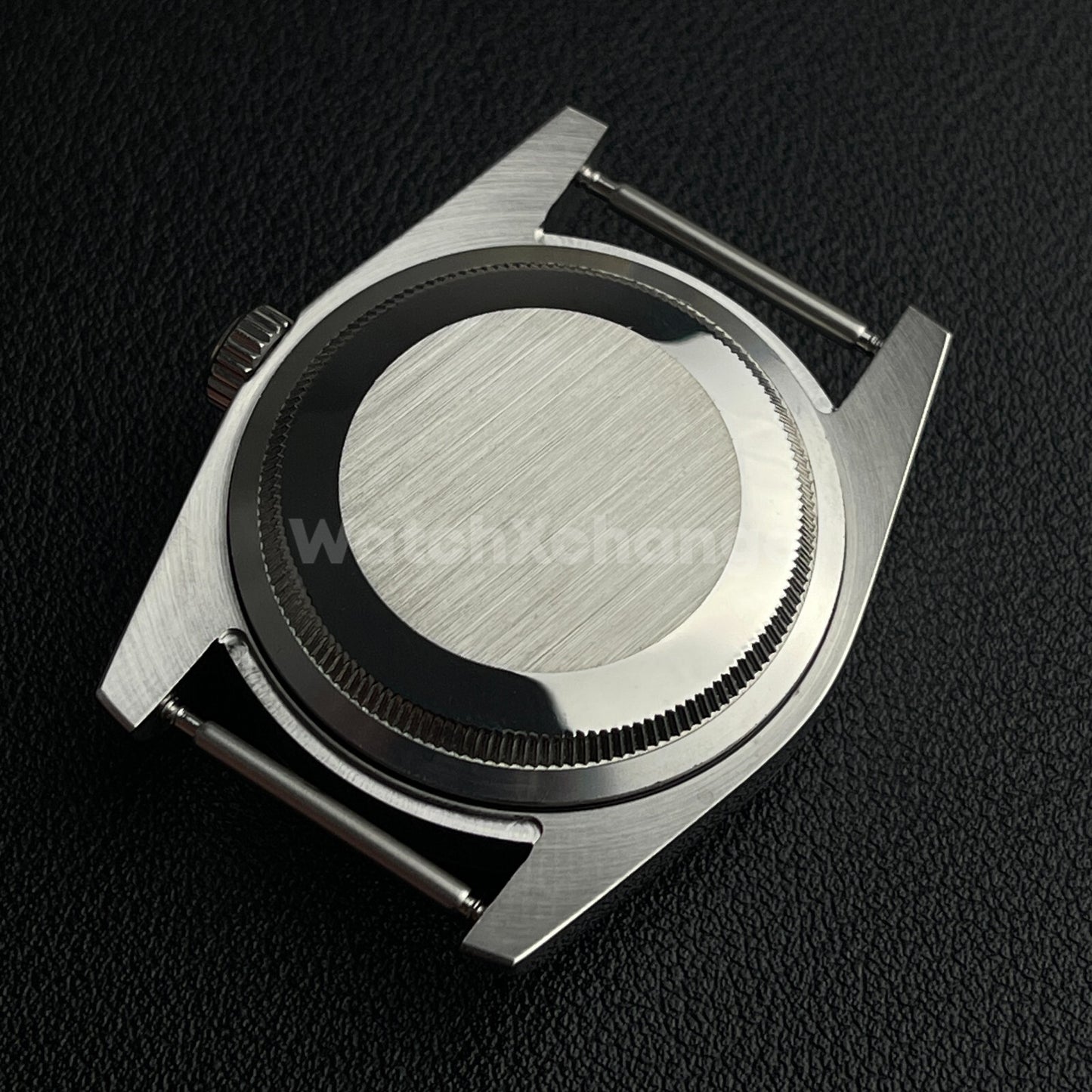 36mm Silver Watch Case Fluted Modified Sapphire Diving for NH35/NH36 Movement