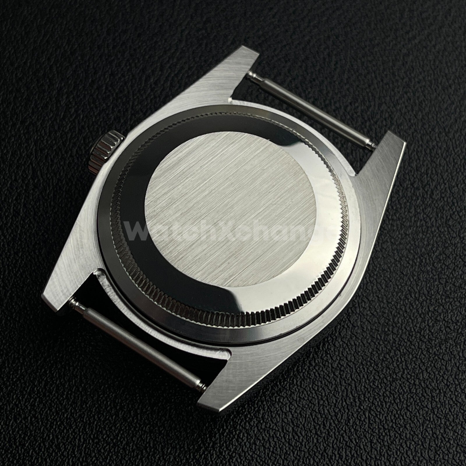 36mm Silver Watch Case Fluted Modified Sapphire Diving for NH35/NH36 Movement