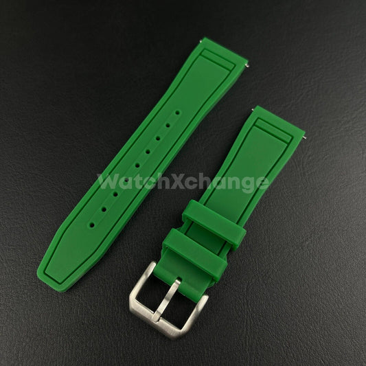 Green Rubber Strap For IWC Pilot Portugal Portofino Quick Release 20 21 22mm