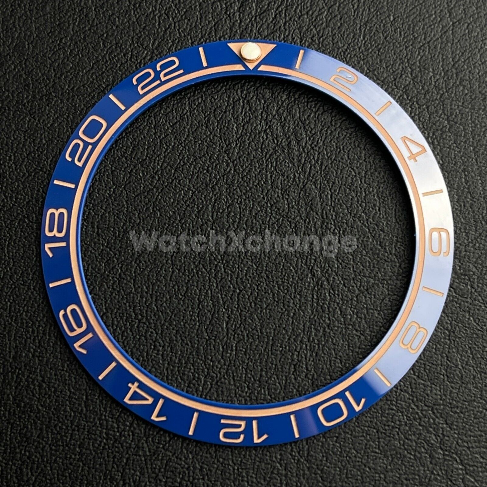 Blue Ceramic Bezel Insert 38mm GMT For Rolex Seiko SKX007 SKX009 SRPD Sloped