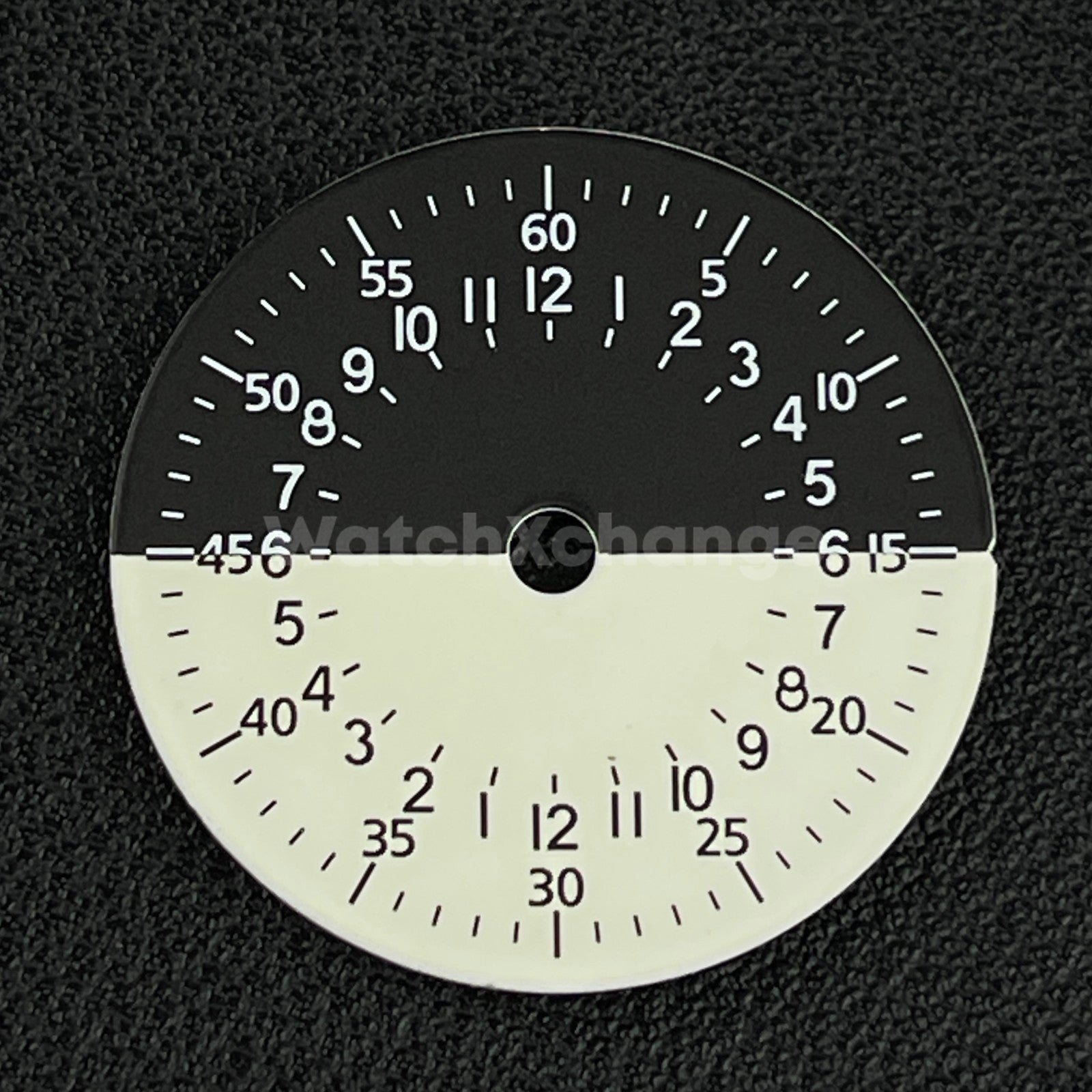 29mm Black & Cream Pilot Watch Dial Replacement for NH34 Watch Movement Parts