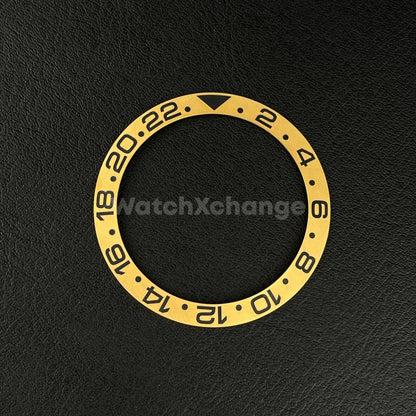 38mm Ceramic Bezel insert Black Gold For Rolex Seiko SKX SRPD