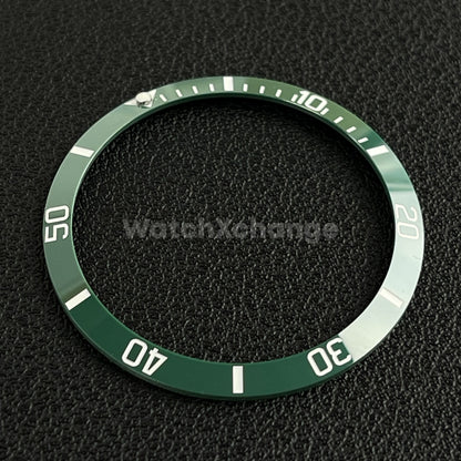 34mm Green & White Ceramic SUB Bezel Insert For Seiko Rolex Tudor Divers Watch