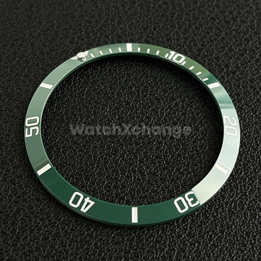 34mm Green & White Ceramic SUB Bezel Insert For Seiko Rolex Tudor Divers Watch