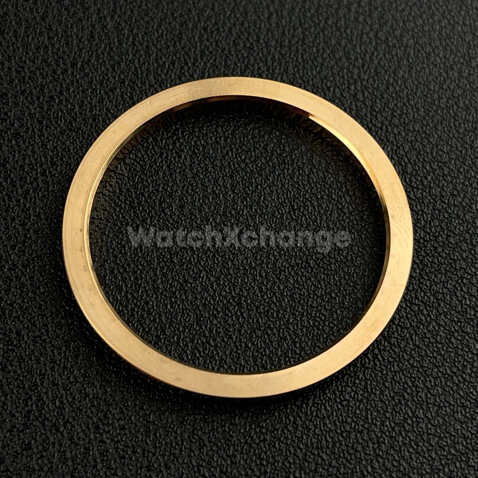 Rose Gold Curved Gemstone Stainless Steel Watch Bezel Insert Ring 36mm 39mm