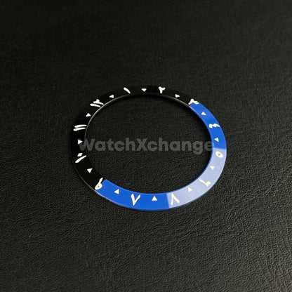 38mm Ceramic Arabic Bezel insert Batman Blue Black For Rolex Seiko SKX SRPD