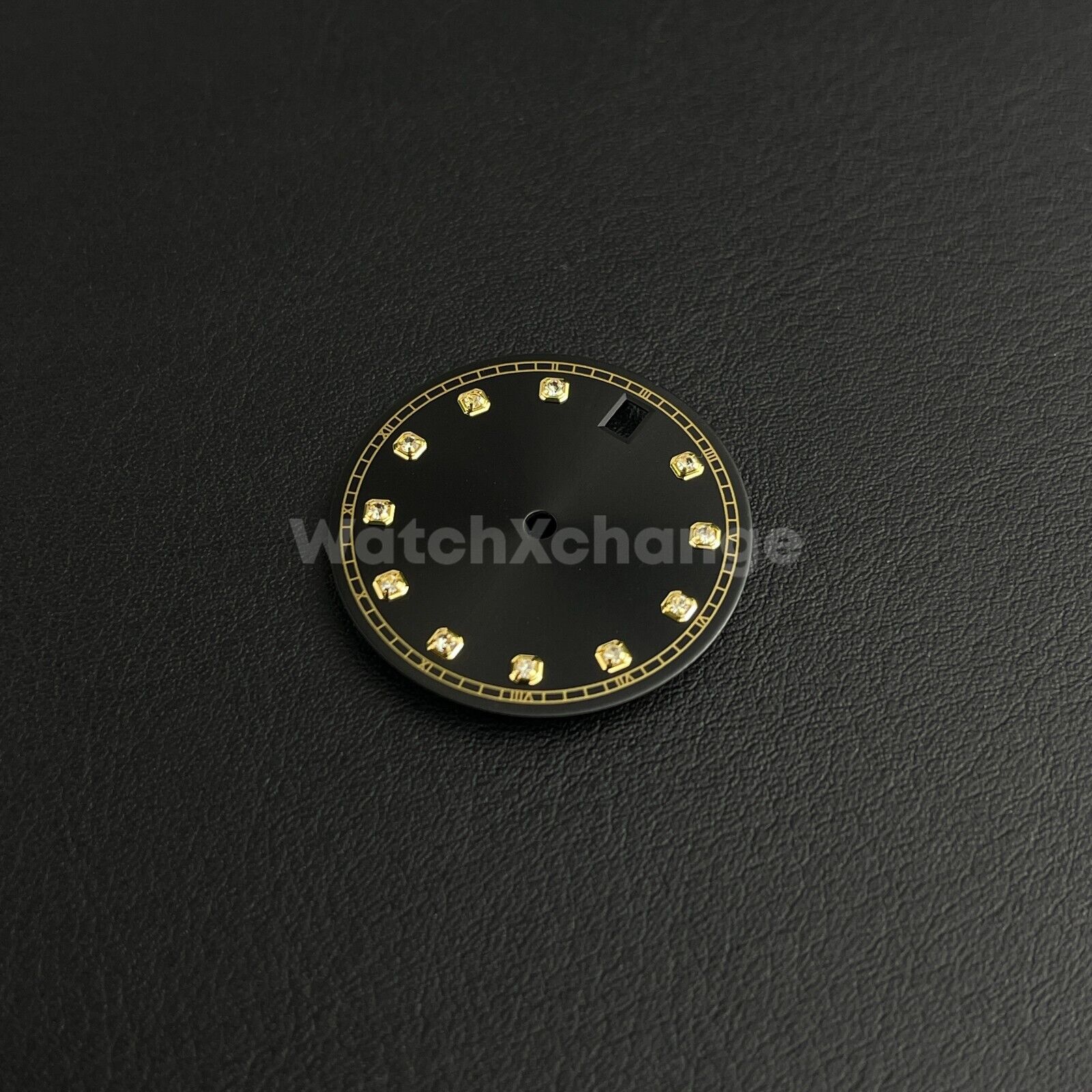 28.5mm Black Diamond Watch Dial for SEIKO NH35 NH36 Movement