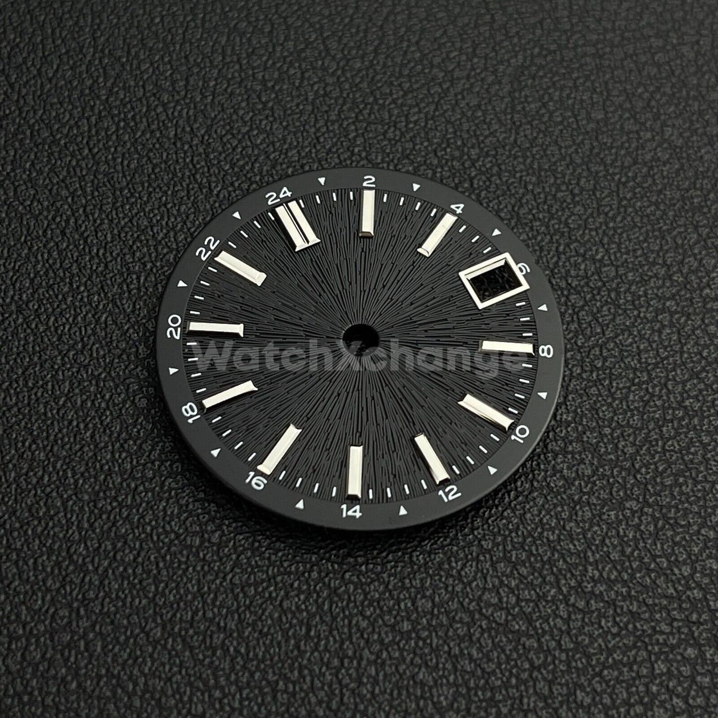 28.5mm Black Radiating Firework Pattern Watch Dial for SEIKO NH34 NH35 Movement