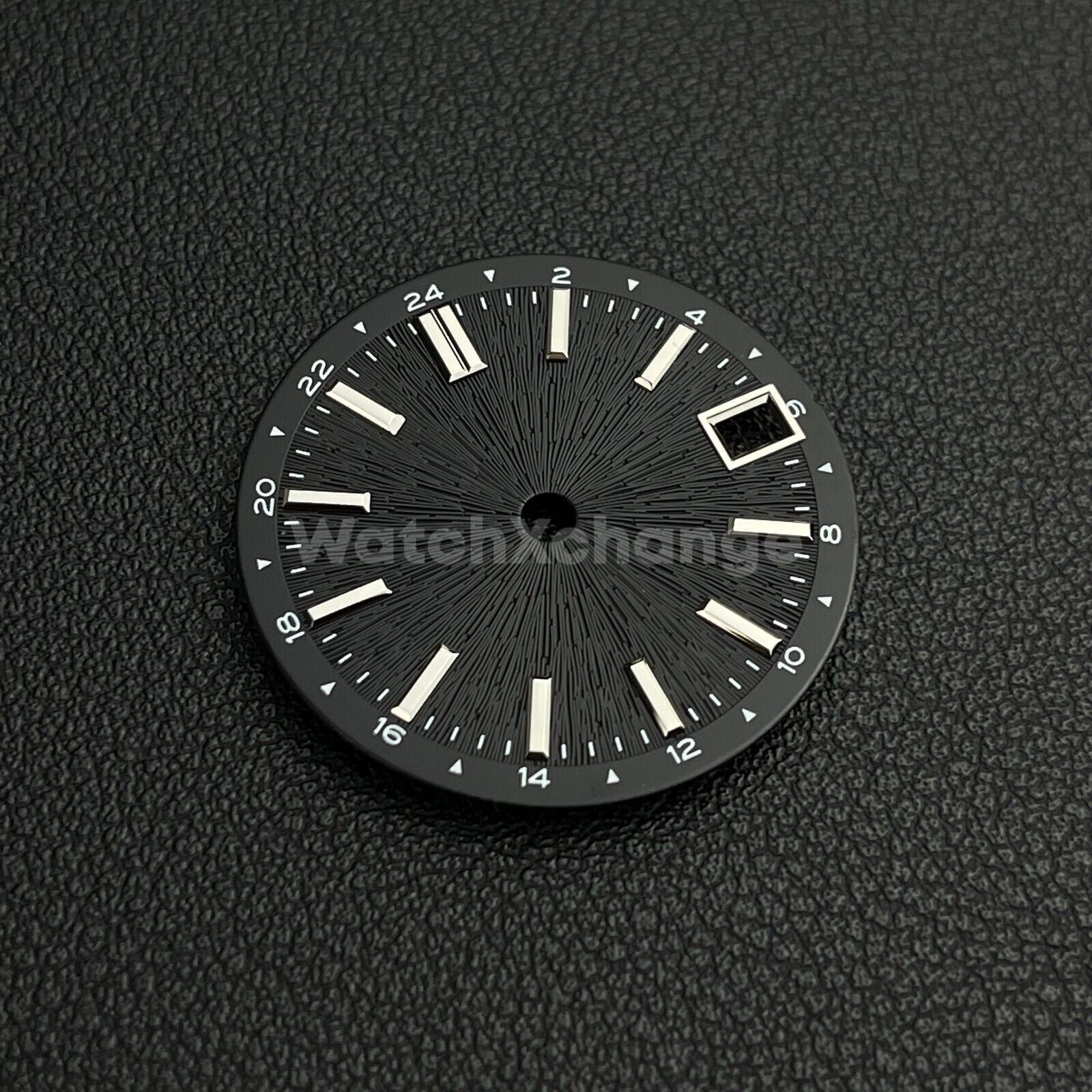 28.5mm Black Radiating Firework Pattern Watch Dial for SEIKO NH34 NH35 Movement