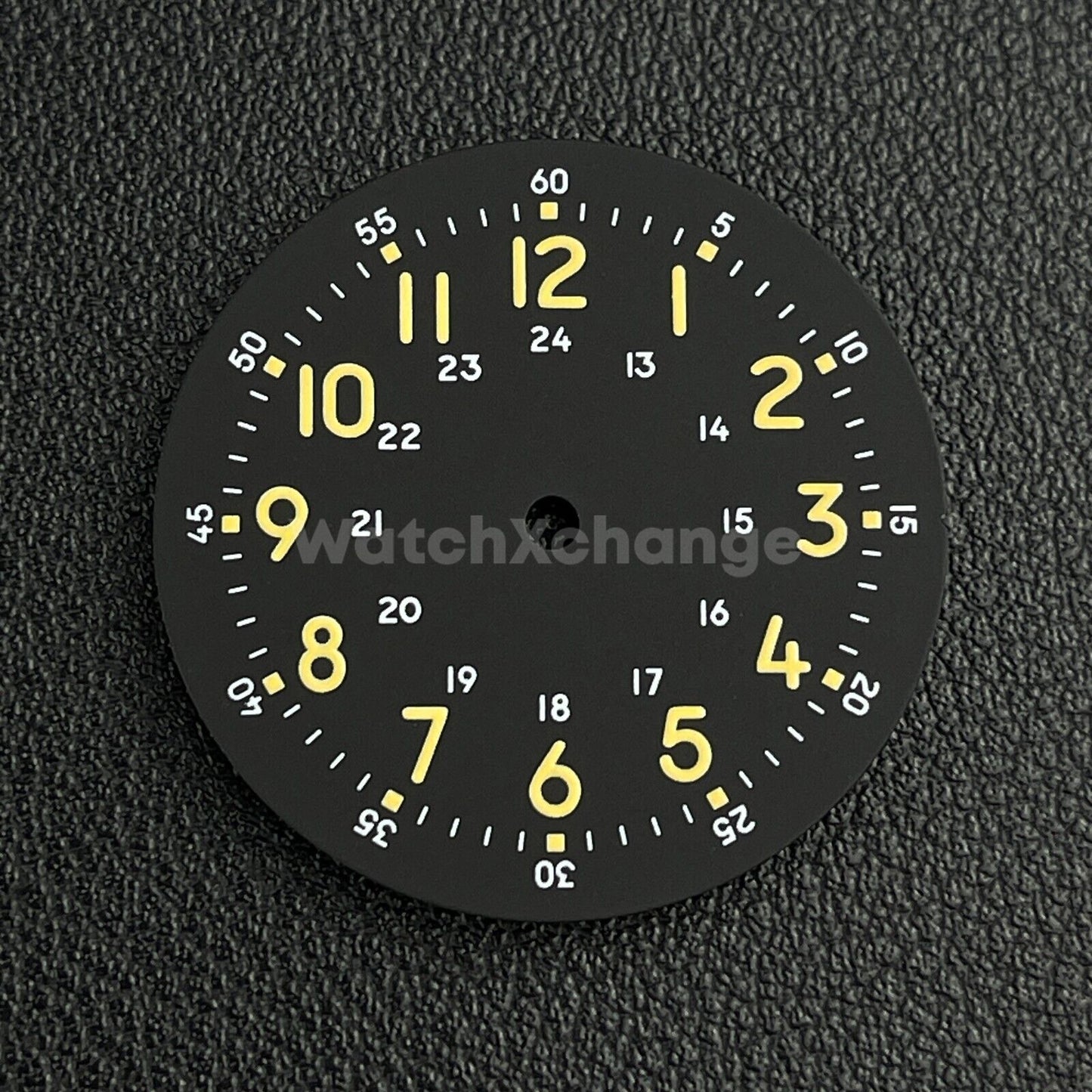 29mm Black Watch Dial w/Green Luminous Replacement for NH35 NH36 Movement Parts